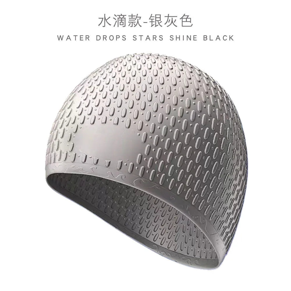 SwimLook™ Waterproof Silicone Swim Cap -Men