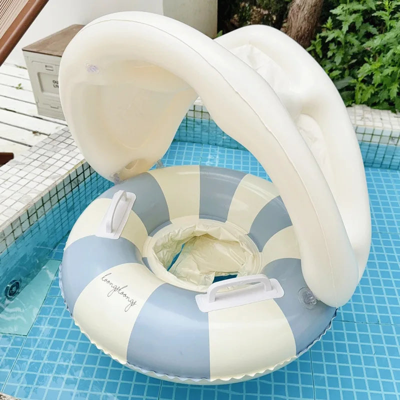 SwimLook™ Baby Float with Sunshade-Safe Inflatable Swimming Rind for Infants