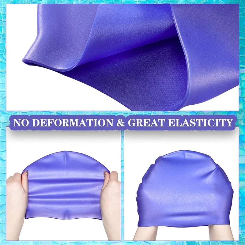 SwimLook™ Waterproof Silicone Swim Cap – Kids