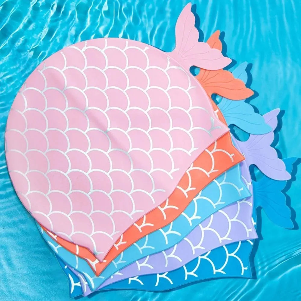 SwimLook™ Waterproof Silicone Swim Cap –kids