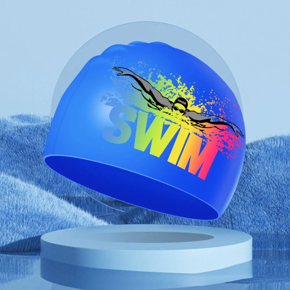 SwimLook™ Waterproof Silicone Swim Cap – Woman