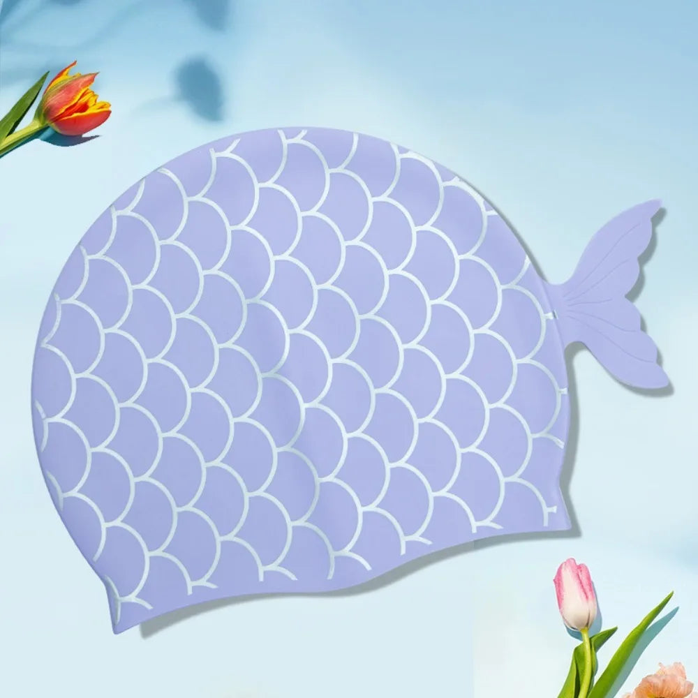 SwimLook™ Waterproof Silicone Swim Cap –kids