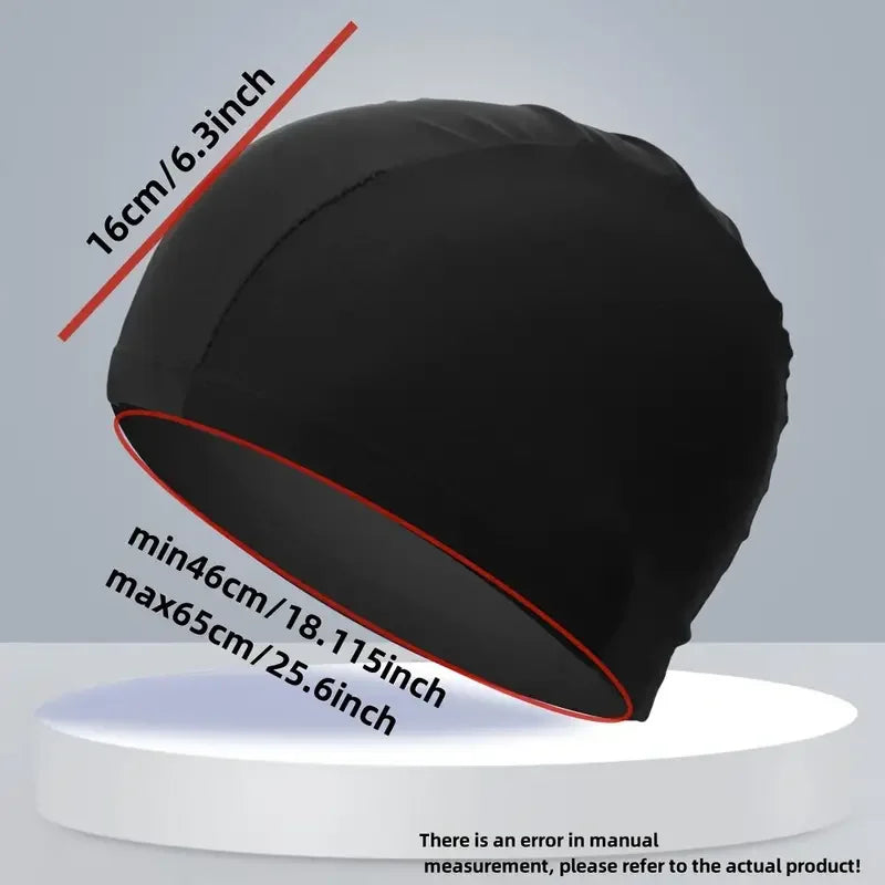 SwimLook™ Waterproof Silicone Swim Cap – Men