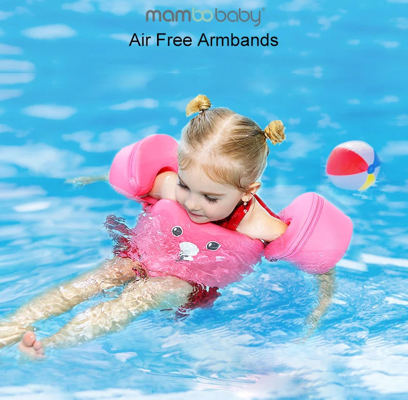 SwimLook™ 3-in-1 Kids Swimming Trainer-Arm Floaties with Back Support
