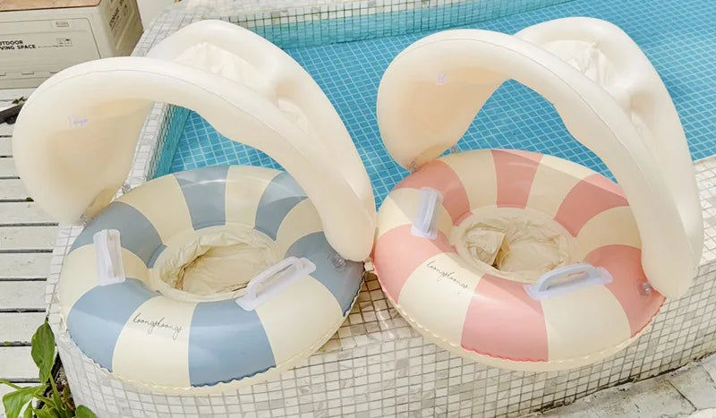 SwimLook™ Baby Float with Sunshade-Safe Inflatable Swimming Rind for Infants