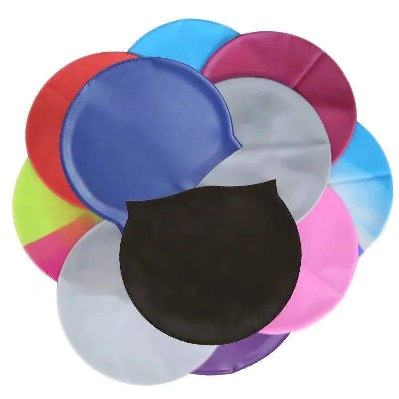 SwimLook™ Waterproof Silicone Swim Cap – Men