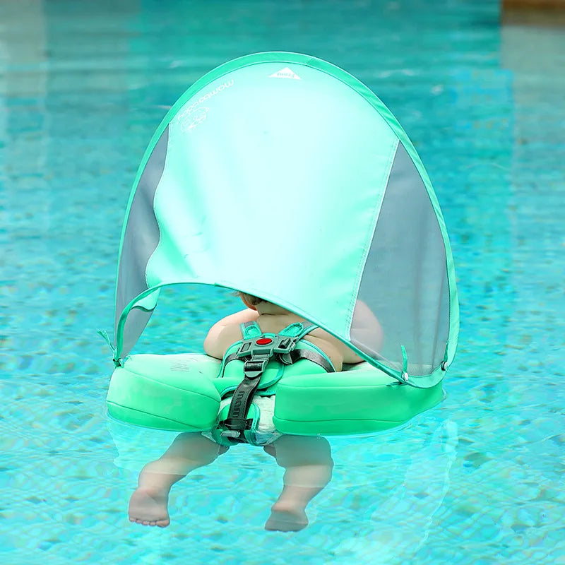 SwimLook™ Baby Float with Sunshade-Safe Inflatable Swimming Rind for Infants