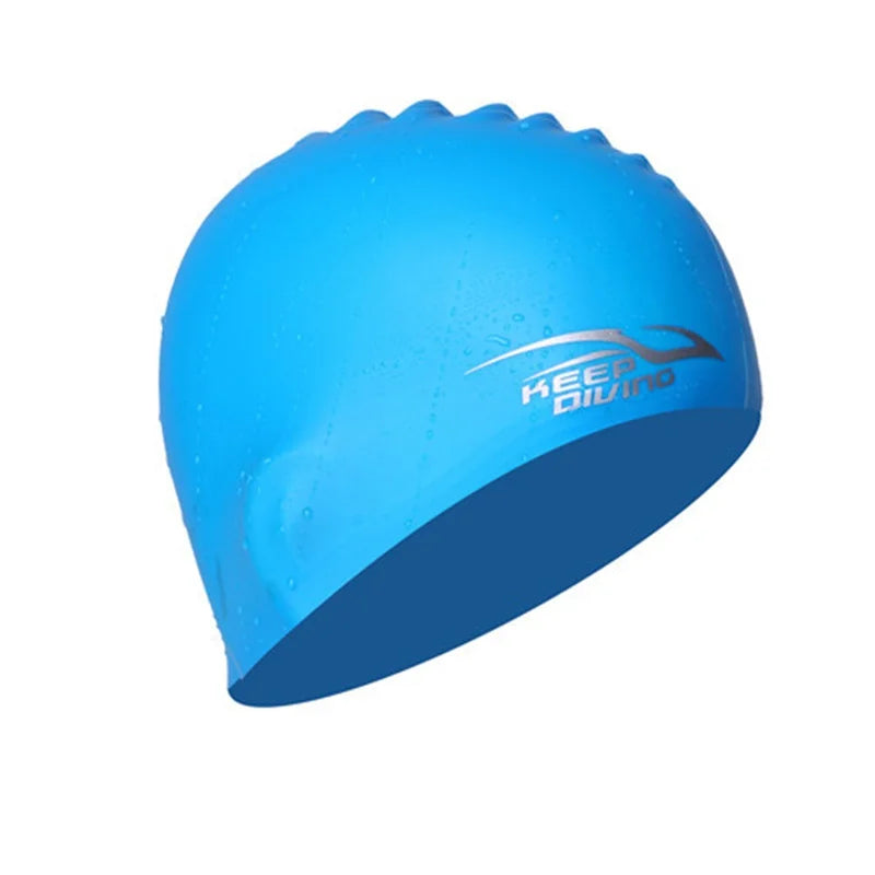 SwimLook™ Waterproof Silicone Swim Cap – Men