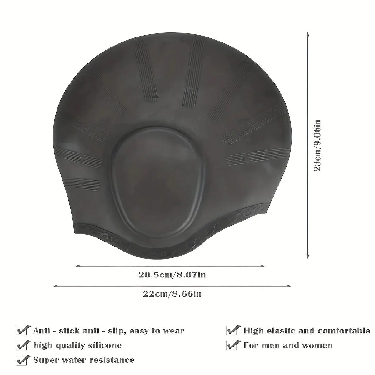 SwimLook™ Waterproof Silicone Swim Cap – Woman