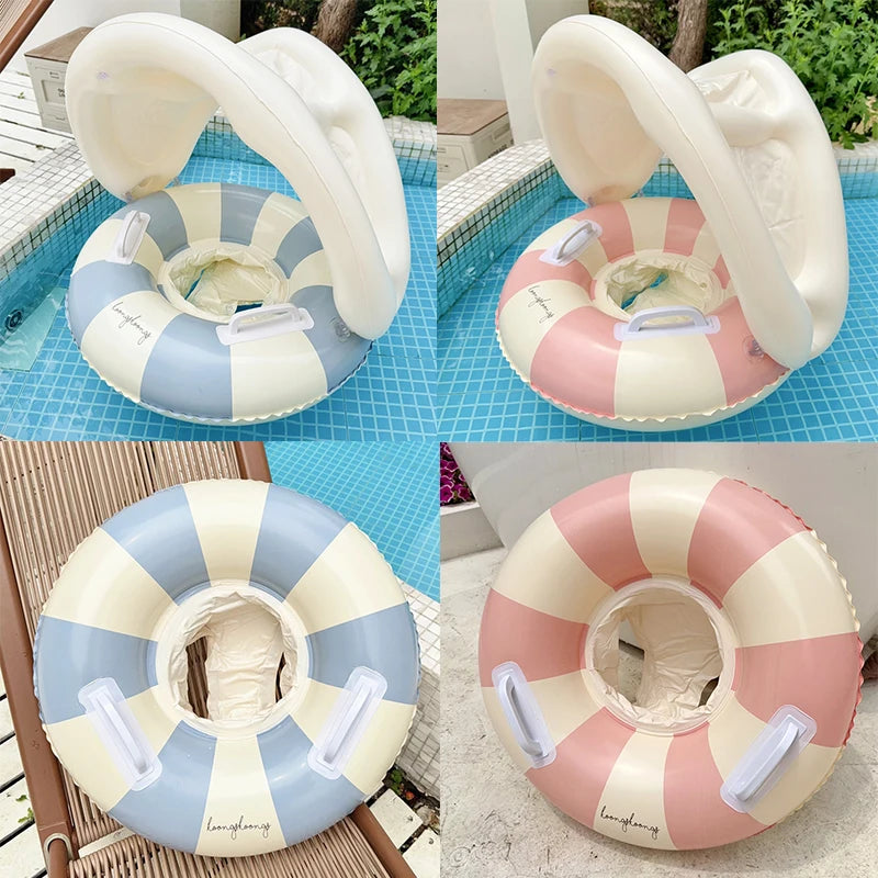 SwimLook™ Baby Float with Sunshade-Safe Inflatable Swimming Rind for Infants