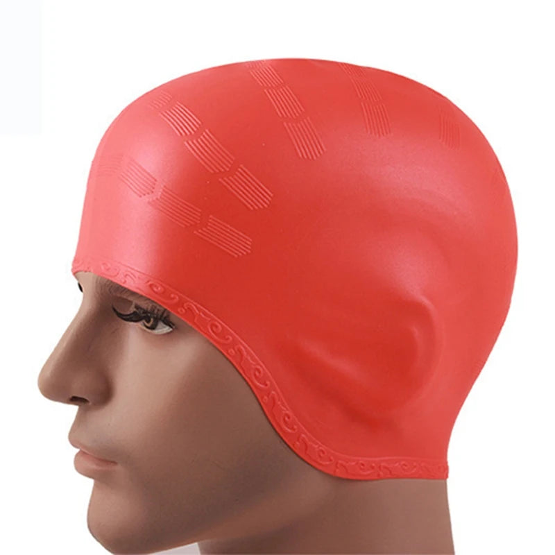 SwimLook™ Waterproof Silicone Swim Cap – Woman