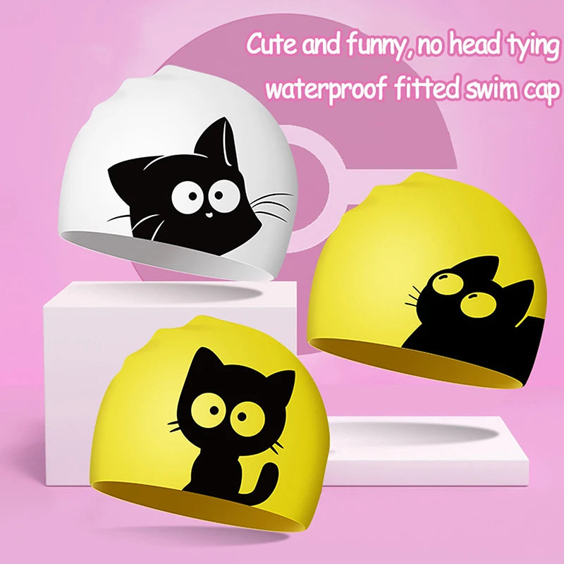 SwimLook™ Waterproof Silicone Swim Cap – Kids