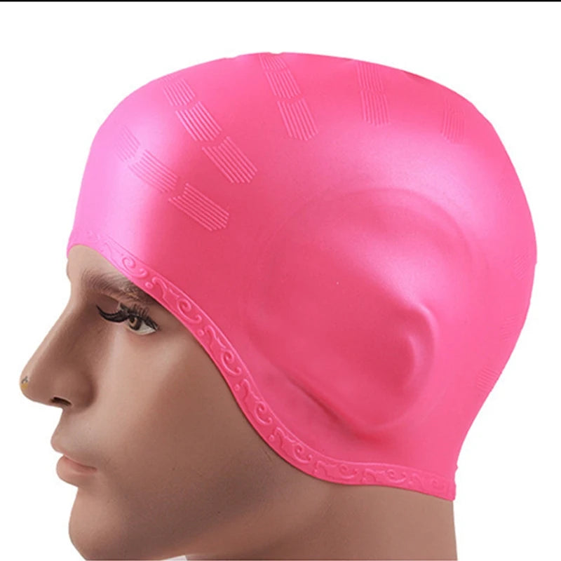SwimLook™ Waterproof Silicone Swim Cap – Woman