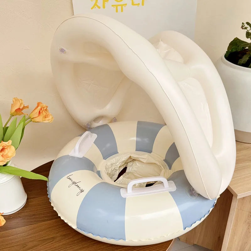 SwimLook™ Baby Float with Sunshade-Safe Inflatable Swimming Rind for Infants