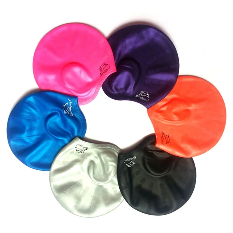 SwimLook™ Waterproof Silicone Swim Cap – Woman
