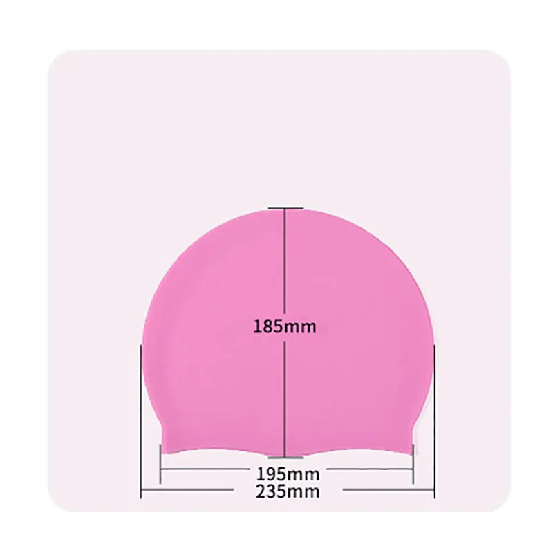 SwimLook™ Waterproof Silicone Swim Cap – Men