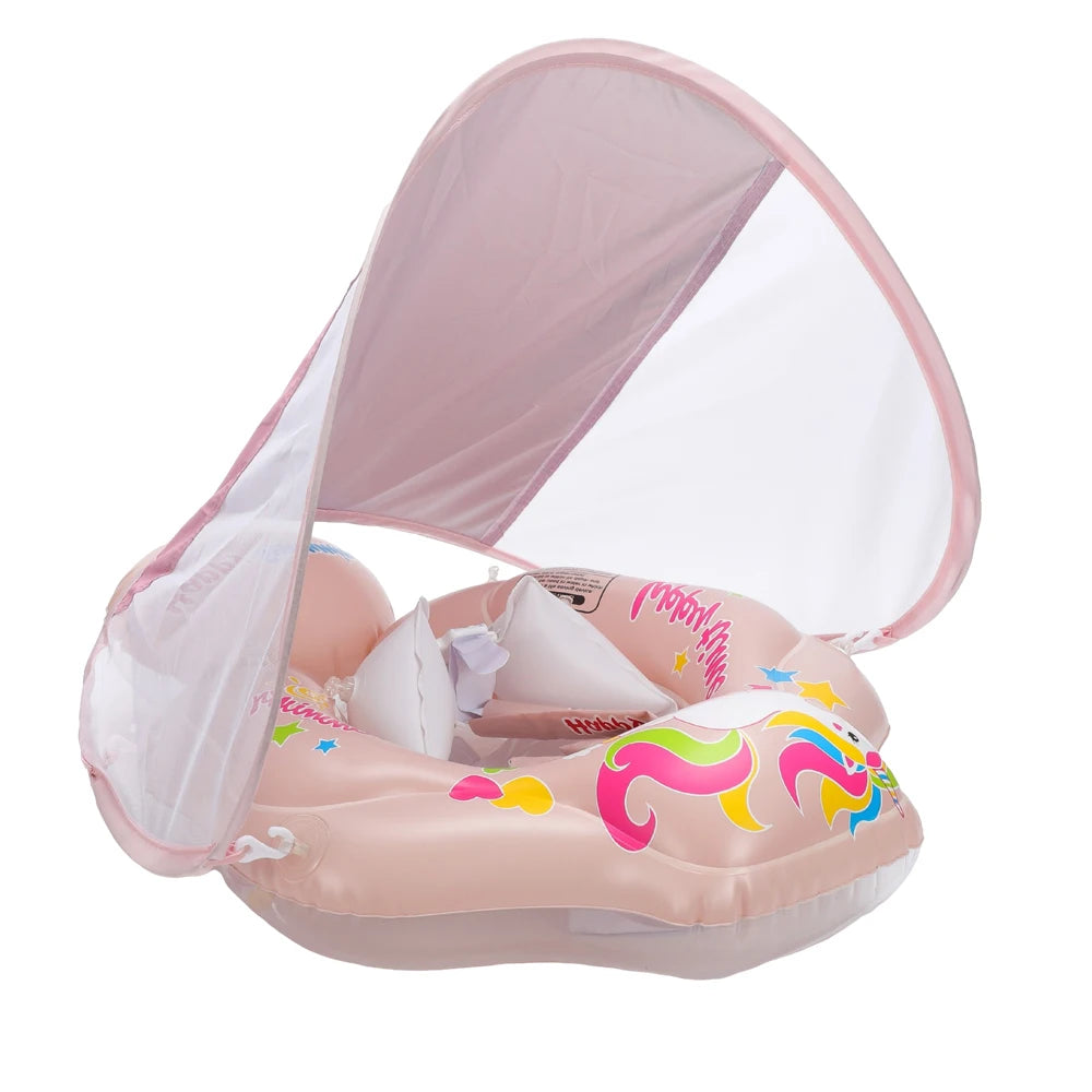 SwimLook™ Baby Float with Sunshade-Safe Inflatable Swimming Rind for Infants