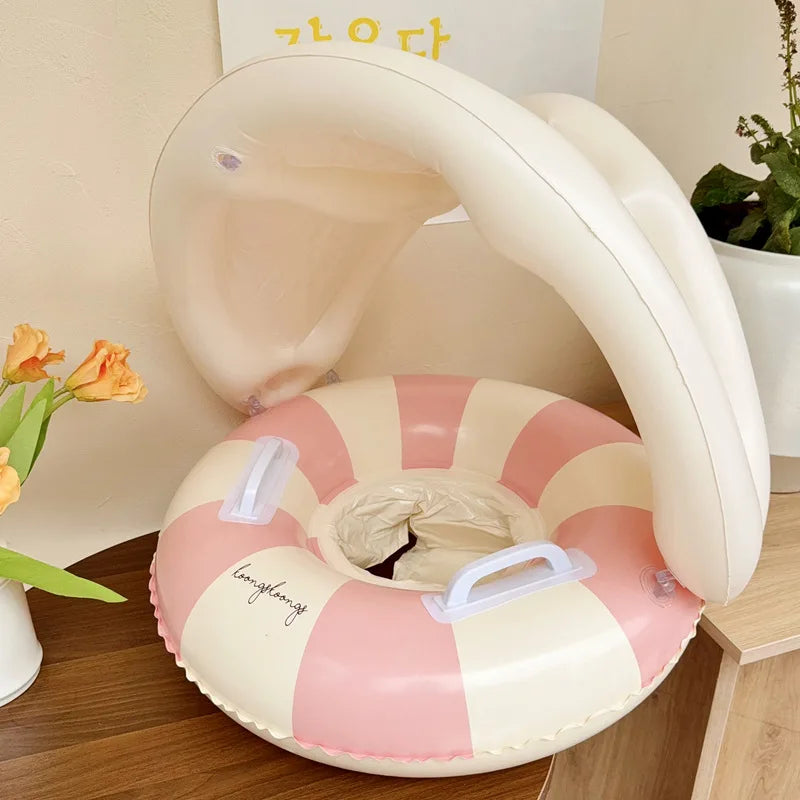 SwimLook™ Baby Float with Sunshade-Safe Inflatable Swimming Rind for Infants