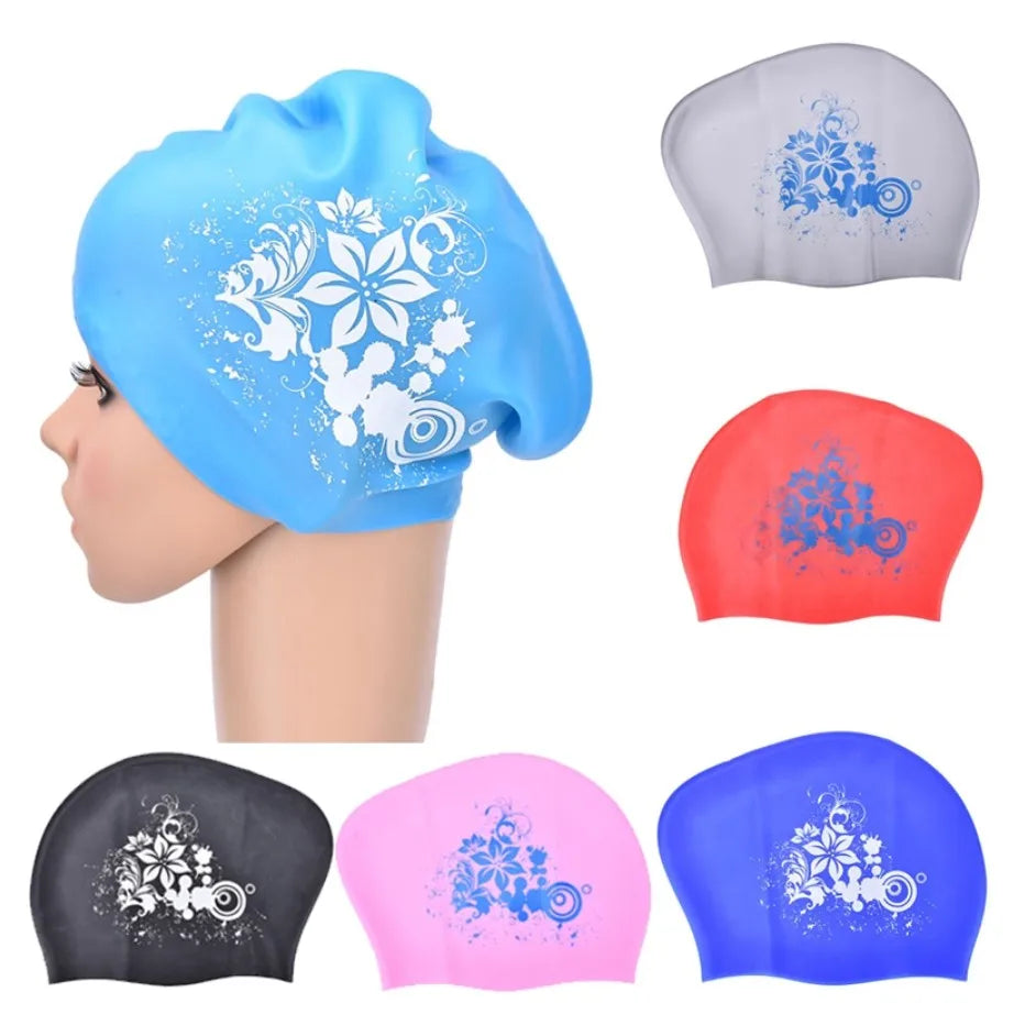 SwimLook™ Waterproof Silicone Swim Cap – Woman
