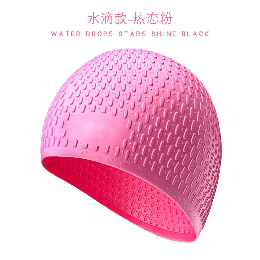 SwimLook™ Waterproof Silicone Swim Cap -Men