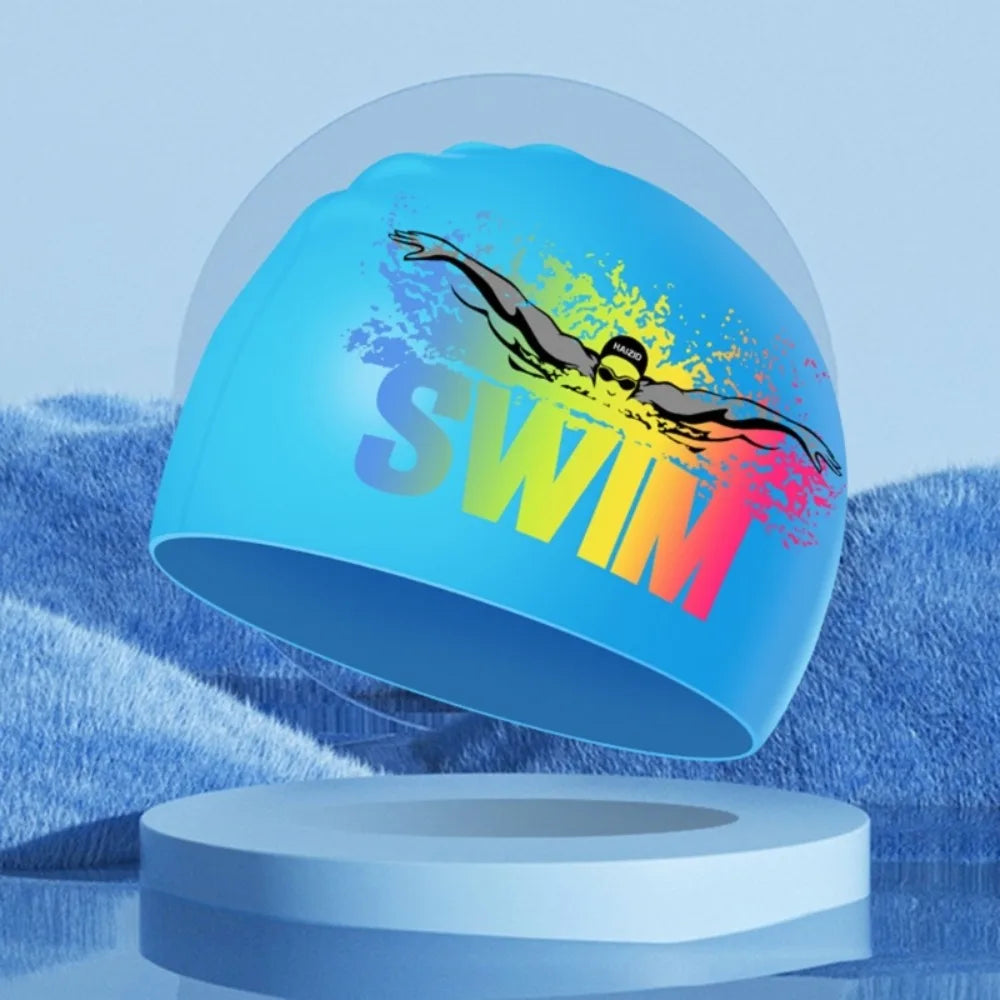 SwimLook™ Waterproof Silicone Swim Cap – Woman
