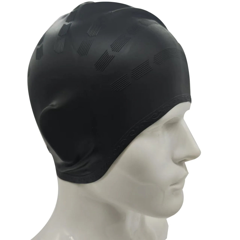 SwimLook™ Waterproof Silicone Swim Cap -Men