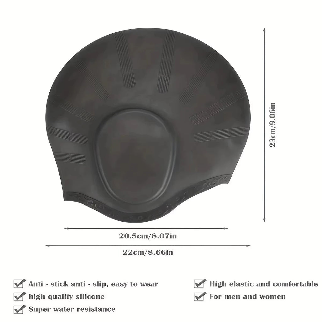 SwimLook™ Waterproof Silicone Swim Cap – Woman