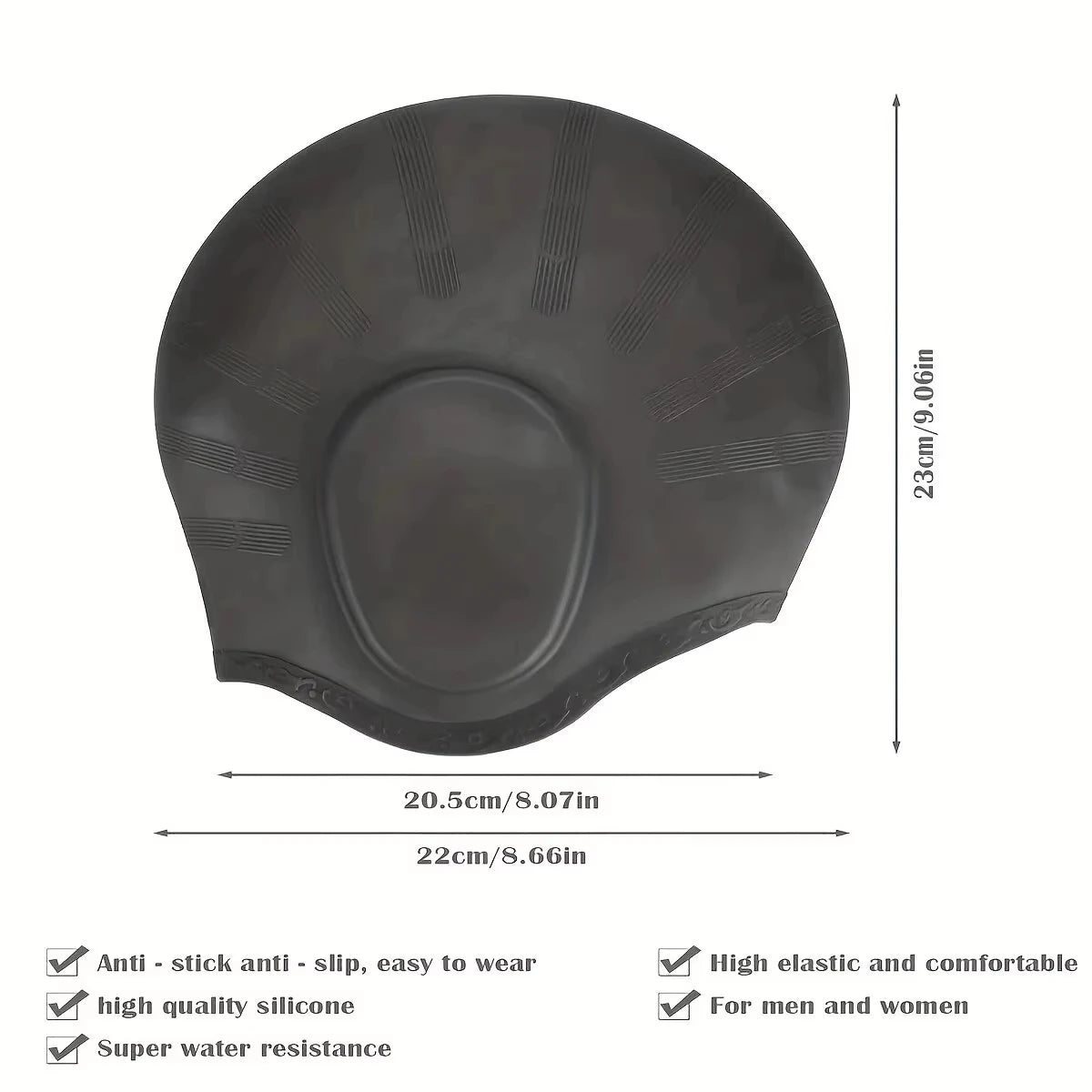 SwimLook™ Waterproof Silicone Swim Cap – Woman