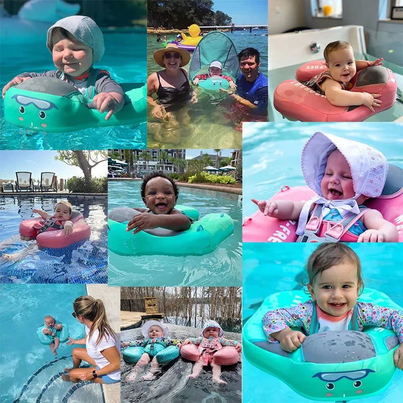 SwimLook™ Baby Float with Sunshade-Safe Inflatable Swimming Rind for Infants