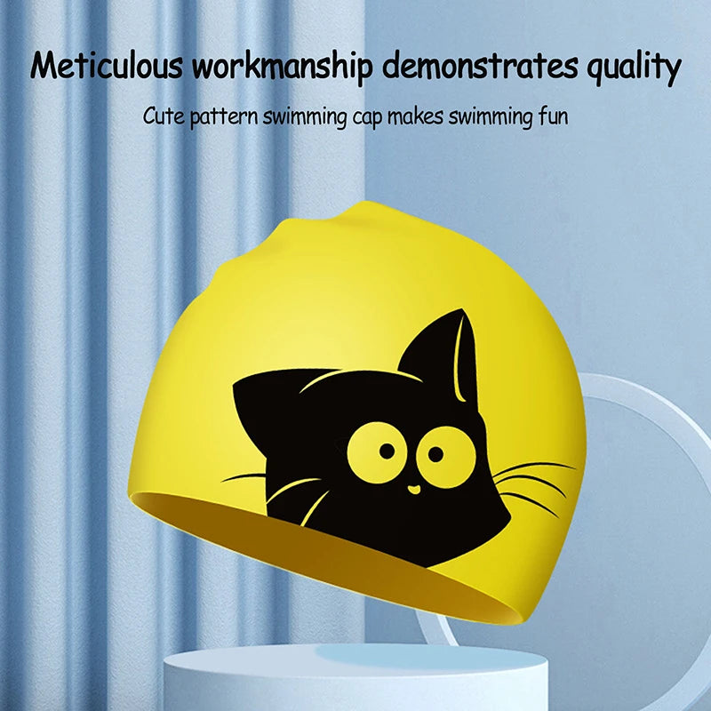SwimLook™ Waterproof Silicone Swim Cap – Kids